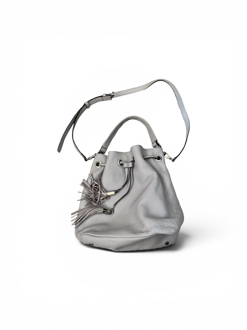 Lavender Drawstring Bucket Bag - Picture 3 of 11